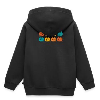 Schnecke Schnecken - Kinder Premium Organic Hoodie - Schwarz - Hinten - AI Model Kid Male (0cm)