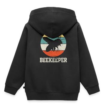 Imker - Kinder Premium Organic Hoodie - Schwarz - Hinten - AI Model Kid Male (0cm)