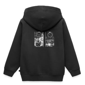 Sun and Moon Tarot Opposites Hell - Kids Premium Organic Hoodie - black - Back - AI Model Kid Male (0cm)