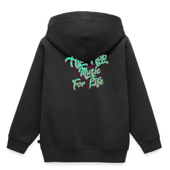 Hip Hop - Kids Premium Organic Hoodie - black - Back - AI Model Kid Male (0cm)