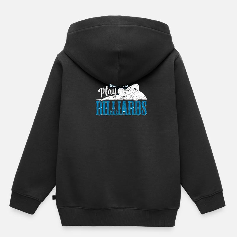 Billard Billard Billard - Sweat Premium à capuche enfant bio - noir