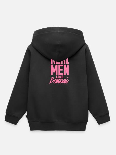 Pflanze - Kinder Premium Organic Hoodie - Schwarz