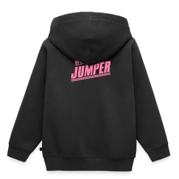 Bungee Jumping - Kinder Premium Organic Hoodie - Schwarz - Hinten - AI Model Kid Male (0cm)
