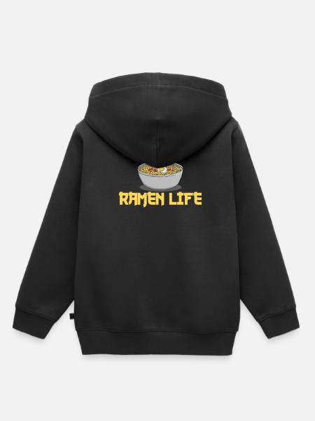 ramen - Kinder Premium Organic Hoodie - Schwarz