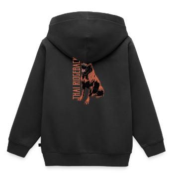 Thai Ridgeback - Kinder Premium Organic Hoodie - Schwarz - Hinten - AI Model Kid Male (0cm)