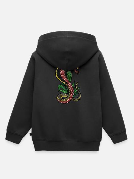 COBRA - Kinder Premium Organic Hoodie - Schwarz
