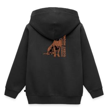 Bayerischer Gebirgsschweißhund - Kinder Premium Organic Hoodie - Schwarz - Hinten - AI Model Kid Male (0cm)