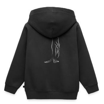 Erdmännchen Niedliches Tier - Kinder Premium Organic Hoodie - Schwarz - Hinten - AI Model Kid Male (0cm)