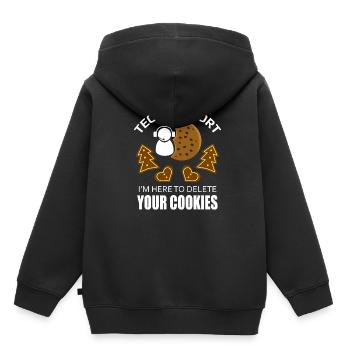 Technischer Support Cookie Löschen Informatiker - Kinder Premium Organic Hoodie - Schwarz - Hinten - AI Model Kid Male (0cm)