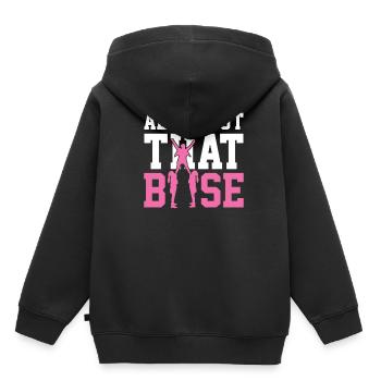 Cheerleading - Sweat Premium à capuche enfant bio - noir - Dos - AI Model Kid Male (0cm)
