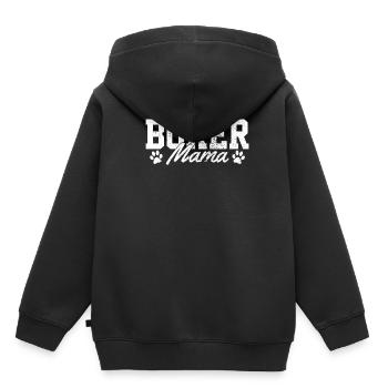 Boxer Mama Vintage - Sweat Premium à capuche enfant bio - noir - Dos - AI Model Kid Male (0cm)