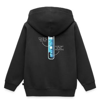 Tube à essai chimiste scientifique - Sweat Premium à capuche enfant bio - noir - Dos - AI Model Kid Male (0cm)