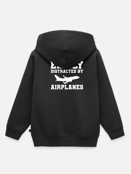 Flugzeug-Pilot Luftfahrt - Kinder Premium Organic Hoodie - Schwarz