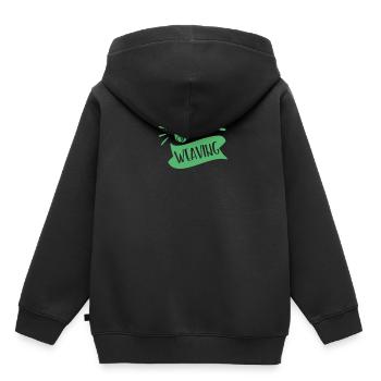 Weber Weberei Weben Webstuhl Hobby - Kinder Premium Organic Hoodie - Schwarz - Hinten - AI Model Kid Male (0cm)