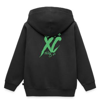 Langlauf Langlaufen Skier Skating Langläufer - Kinder Premium Organic Hoodie - Schwarz - Hinten - AI Model Kid Male (0cm)
