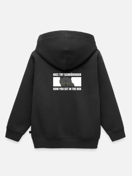 Physiker Schrödinger - Kinder Premium Organic Hoodie - Schwarz