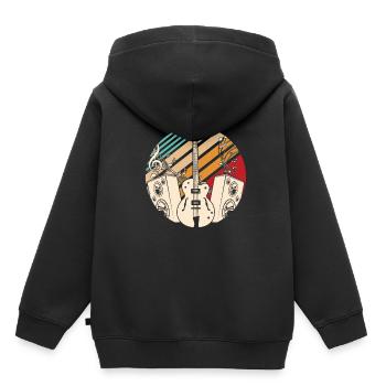 Bass guitar - Kids Premium Organic Hoodie - black - Back - AI Model Kid Male (0cm)