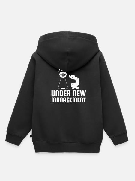 New Management neues Management - Kinder Premium Organic Hoodie - Schwarz