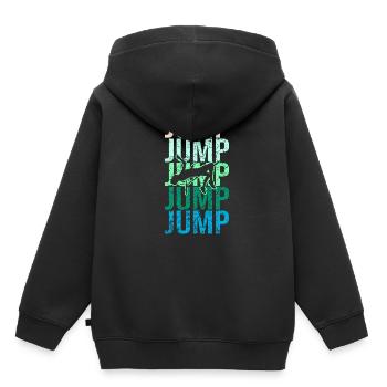 High Jump Athletics - Kids Premium Organic Hoodie - black - Back - AI Model Kid Male (0cm)