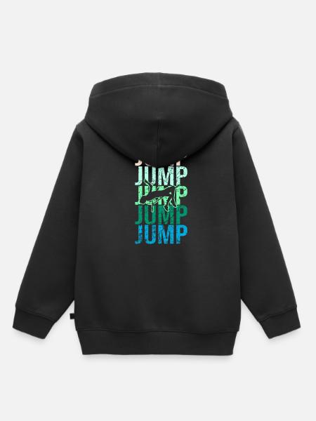 Hochsprung Leichtathletik - Kinder Premium Organic Hoodie - Schwarz