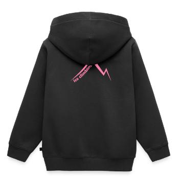 Eispickel Eisklettern Eiskletterer Eiswand Berg - Kinder Premium Organic Hoodie - Schwarz - Hinten - AI Model Kid Male (0cm)