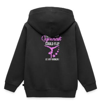 Gymnastics handstand - Kids Premium Organic Hoodie - black - Back - AI Model Kid Male (0cm)