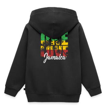 Jamaïque - Sweat Premium à capuche enfant bio - noir - Dos - AI Model Kid Male (0cm)