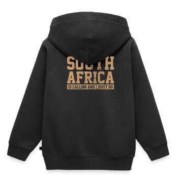 Afrique du Sud - Sweat Premium à capuche enfant bio - noir - Dos - AI Model Kid Male (0cm)