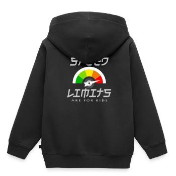 limitation de vitesse - Sweat Premium à capuche enfant bio - noir - Dos - AI Model Kid Male (0cm)