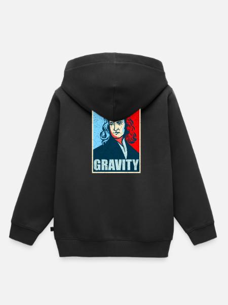 Isaac Newton - Kinder Premium Organic Hoodie - Schwarz