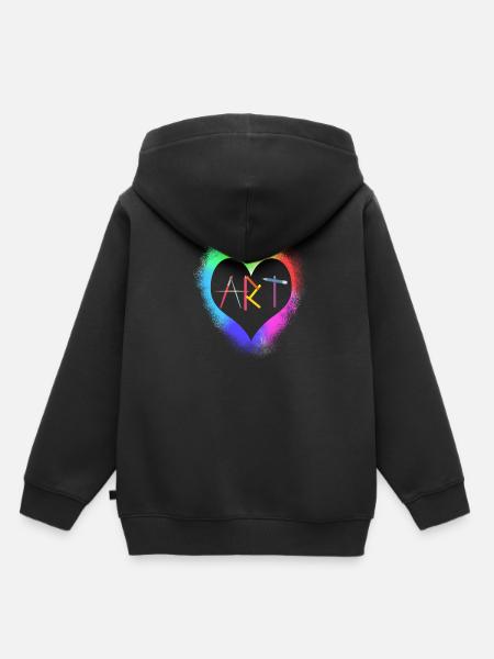 Kunstlehrerin Künstlerin - Kinder Premium Organic Hoodie - Schwarz