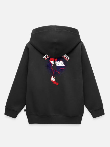 Thailand - Kinder Premium Organic Hoodie - Schwarz