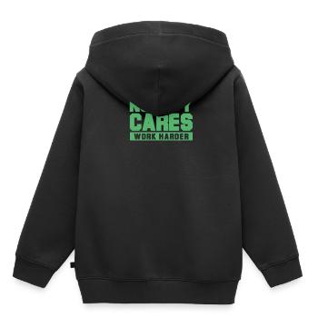 Kraftsport Gewichtheben - Kinder Premium Organic Hoodie - Schwarz - Hinten - AI Model Kid Male (0cm)