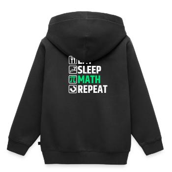 Mathématicien mathématique - Sweat Premium à capuche enfant bio - noir - Dos - AI Model Kid Male (0cm)