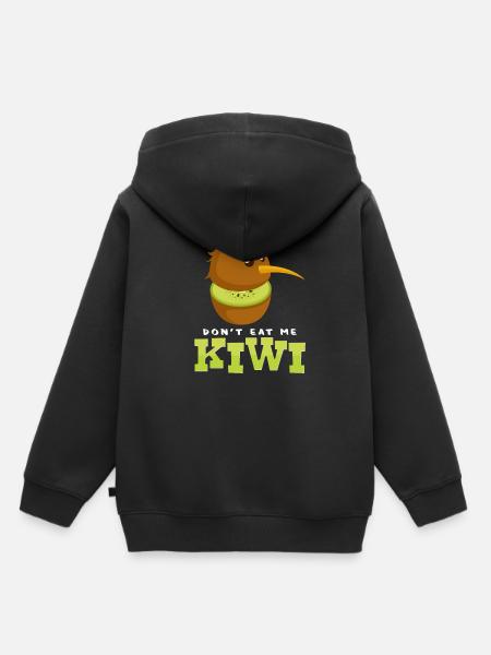 kiwi - Sweat Premium à capuche enfant bio - noir