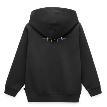 LGBT Flagge Schwule lesbisch-schwule Lesbe - Kinder Premium Organic Hoodie - Schwarz - Hinten - AI Model Kid Male (0cm)