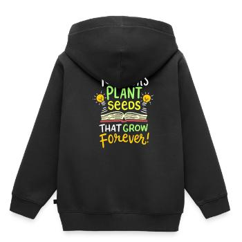 Lehrerin - Kinder Premium Organic Hoodie - Schwarz - Hinten - AI Model Kid Male (0cm)
