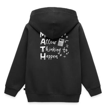Mathelehrer - Kinder Premium Organic Hoodie - Schwarz - Hinten - AI Model Kid Male (0cm)