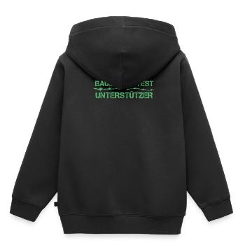 Bauer Landwirt Bauernprotest Protest Demonstration - Kinder Premium Organic Hoodie - Schwarz - Hinten - AI Model Kid Male (0cm)