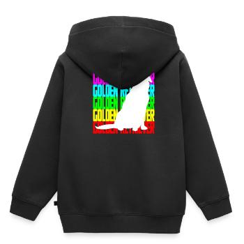 GOLDEN RETRIEVER POISONS - Sweat Premium à capuche enfant bio - noir - Dos - AI Model Kid Male (0cm)