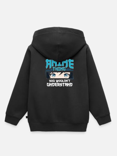 Anime - Kinder Premium hoodie biologisch - zwart