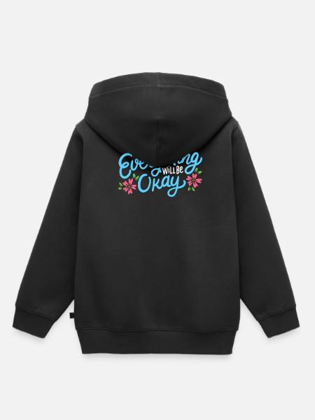 Inspirierendes Zitat - Kinder Premium Organic Hoodie - Schwarz