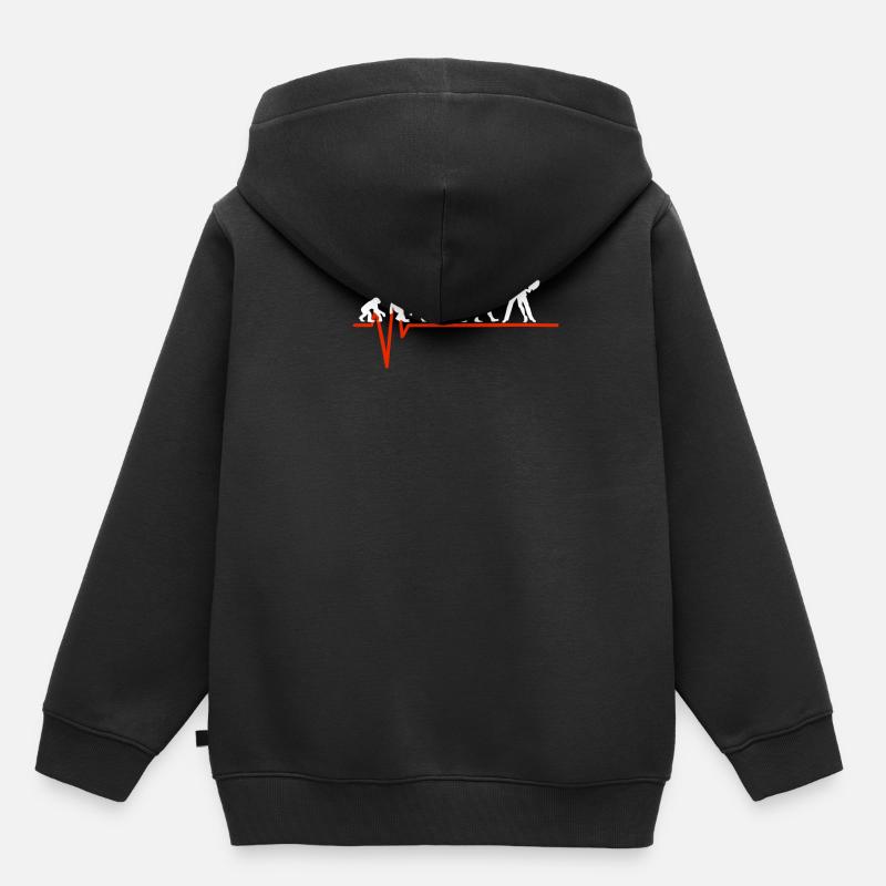 Tango Heartbeat - ÉVOLUTION DU TANGO - Sweat Premium à capuche enfant bio - noir