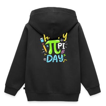 maths Pi Day - Sweat Premium à capuche enfant bio - noir - Dos - AI Model Kid Male (0cm)
