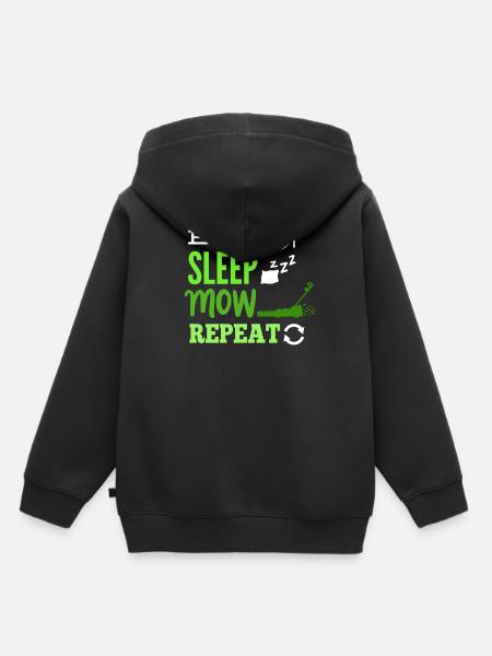 Rasenmähen Rasenmäher - Kinder Premium Organic Hoodie - Schwarz