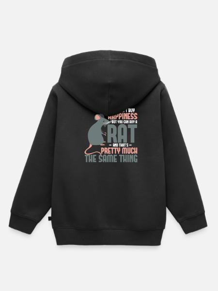 Proprietario del ratto Piccolo ratto roditore - Felpa Premium con cappuccio bambino bio - nero