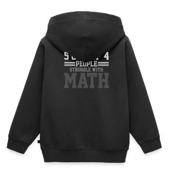 Mathelehrer - Kinder Premium Organic Hoodie - Schwarz - Hinten - AI Model Kid Male (0cm)