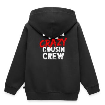 Cousin - Kinder Premium Organic Hoodie - Schwarz - Hinten - AI Model Kid Male (0cm)