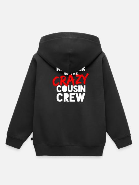 Cousin - Kinder Premium Organic Hoodie - Schwarz
