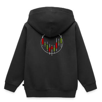 trade - Kids Premium Organic Hoodie - black - Back - AI Model Kid Male (0cm)